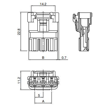 Buy JST Waterproof Water-Resist Connector Part Number WPJR03V2R Online