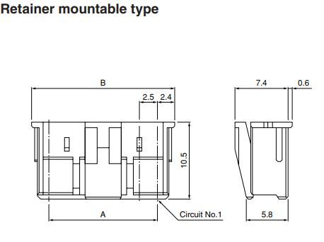 JST Series XA: 2.5mm Pitch Crimp Connector XARP03VWGT4