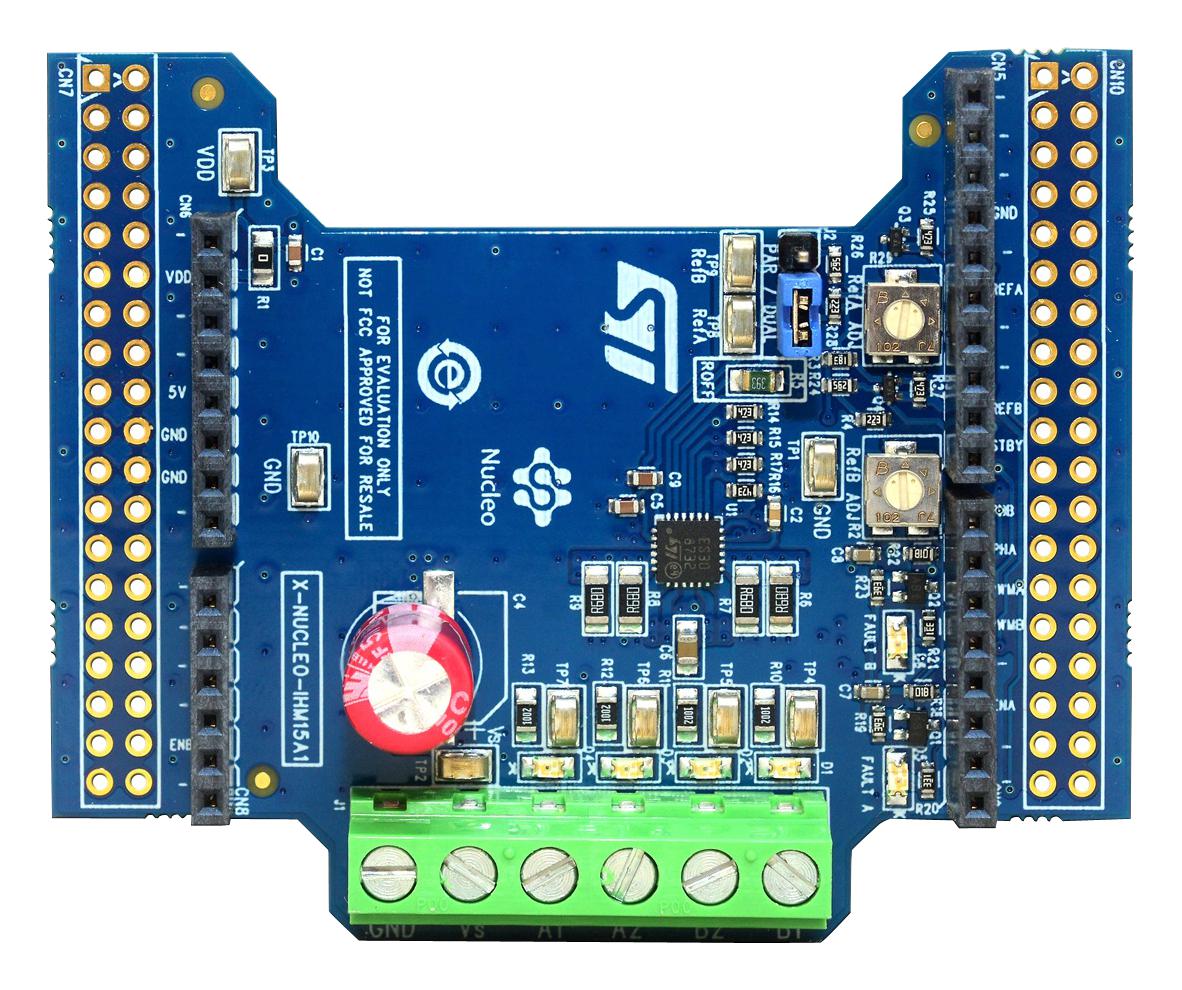 STMicroelectronics Series Dual Brush DC Motor Driver: XNUCLEOIHM15A1