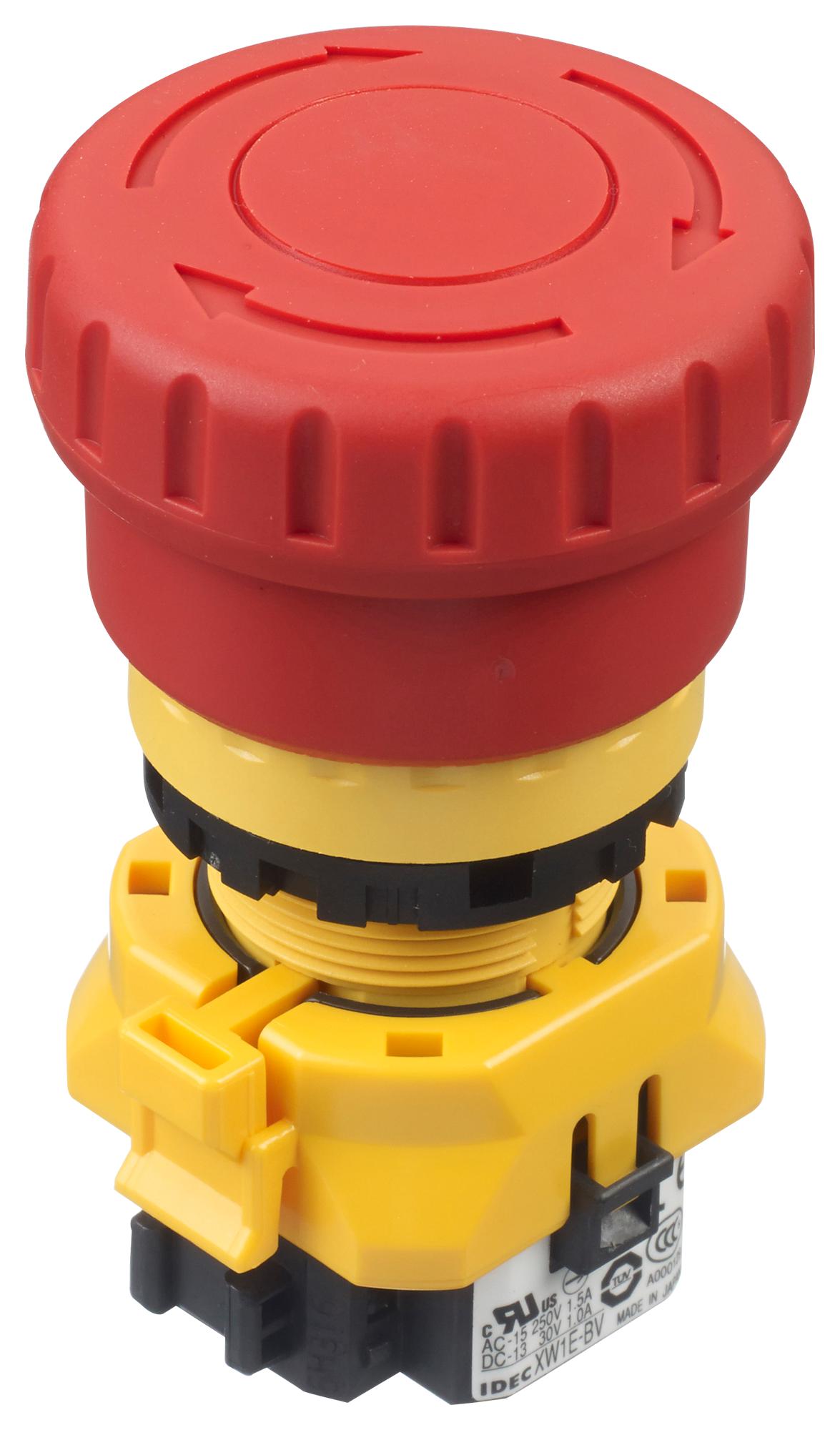 IDEC Series Unibody Emergency Stop Switch: XW1E-BV413R