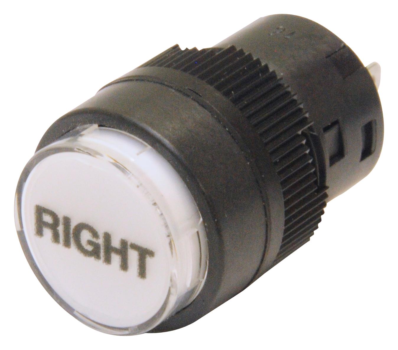 NKK Switches Series Indicator: IP65 Splashproof Round Indicator YBO2VA003