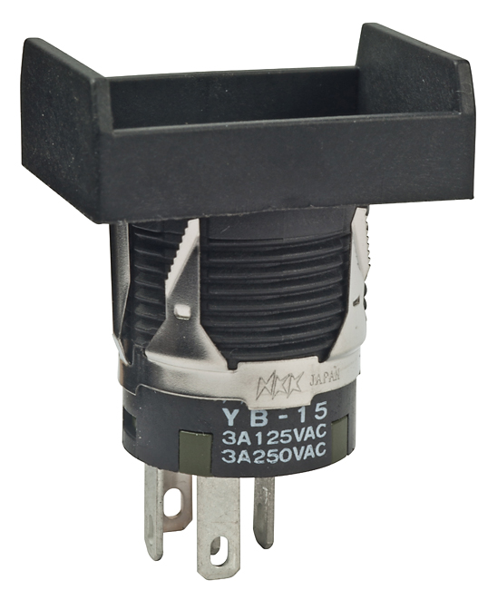 Buy NKK Switches Short Body Pushbuttons Part Number YB15NKW01 Online