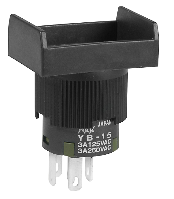 Buy NKK Switches Panel Mount Illuminated Pushbutton Part Number YB15RKW01 Online