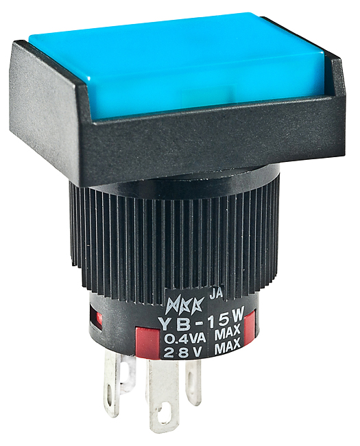 NKK Series YB15WRKG01GB Illuminated Pushbutton Switch: Durable Panel Mounting Tool