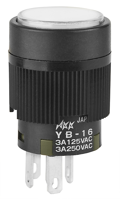 NKK Series YB Illuminated Pushbutton: YB16CKW012CF12JB