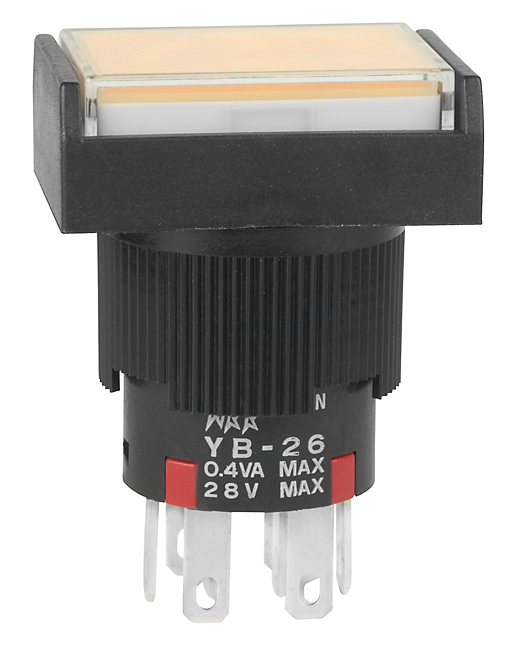 NKK Series YB Switch: DPDT On-On Pushbutton: YB26RKG01JD