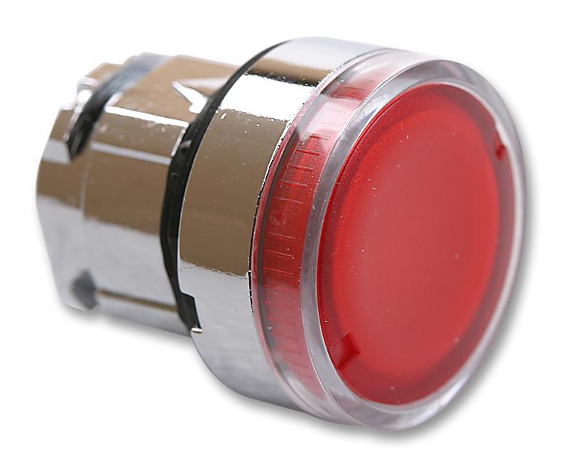 Schneider Series XB4 ZB4BW34: Red Flush Illuminated Pushbutton