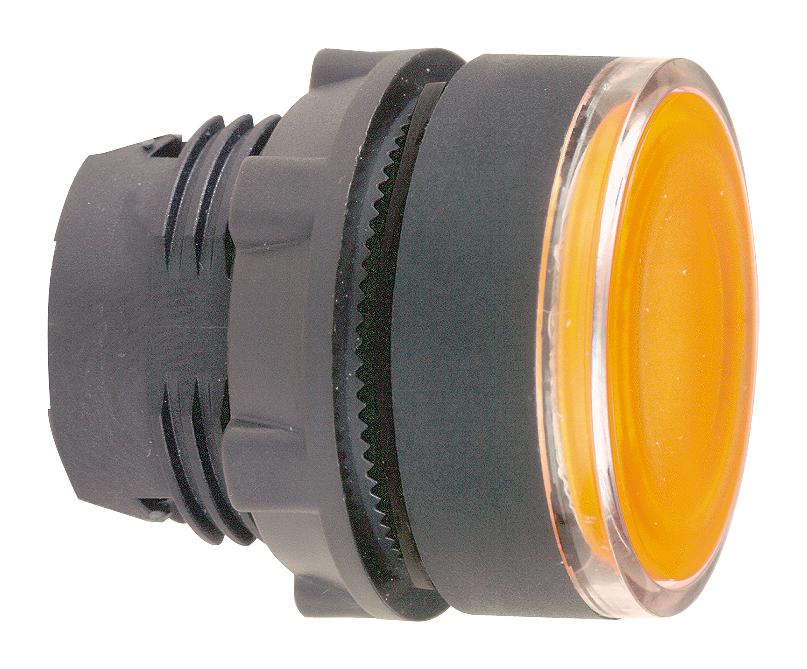 Schneider Series XB5 ZB5AW353: Orange Flush Illuminated Pushbutton Head