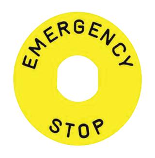Schneider Series Harmony XB4 Emergency Stop Legend: ZBY9330T
