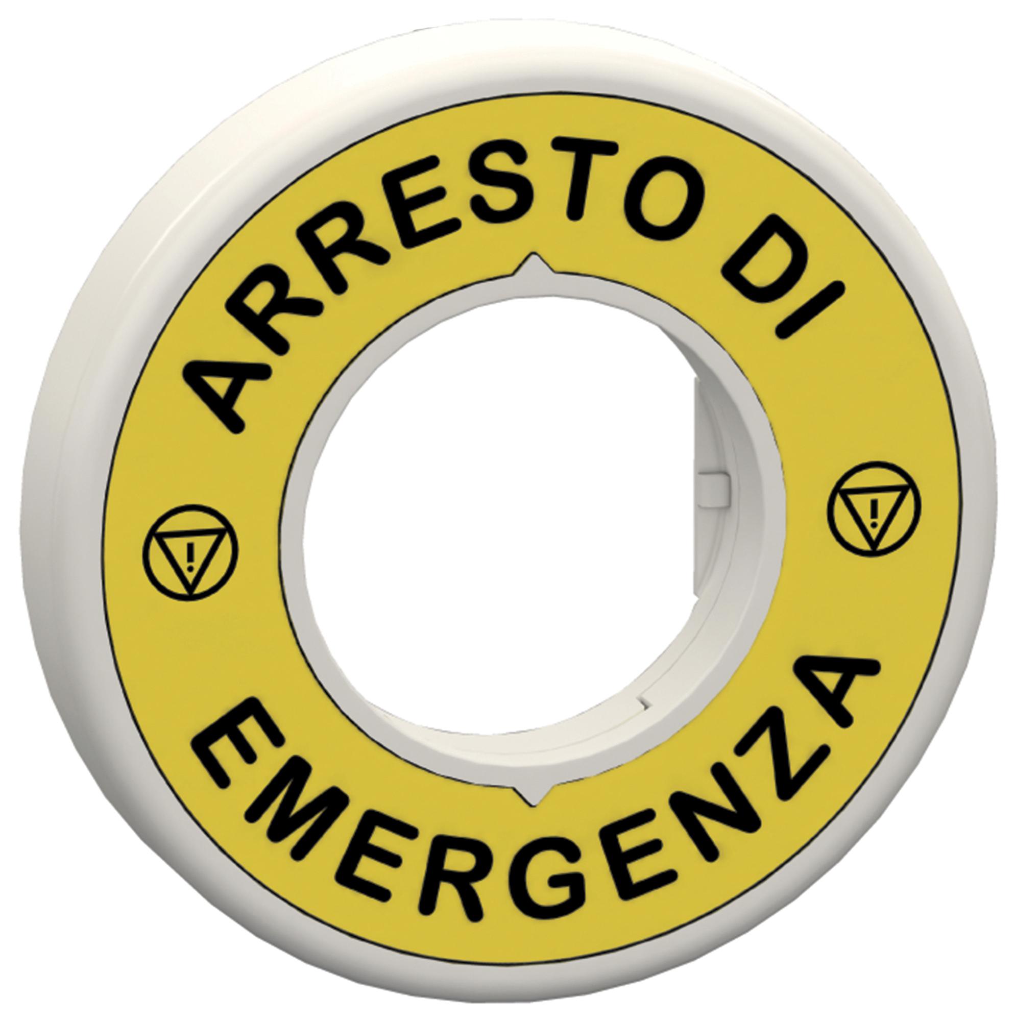 Harmony Series Emergency Stop Legend Ring: ZBY9W3B630