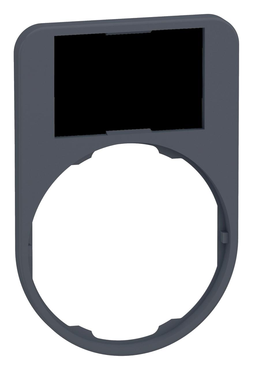 Eaton Series Legend Holder: 40x60 mm Dark Grey for Control Units ZBYF6101