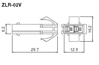 JST Series ZL Connector: ZLR02V
